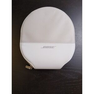 Bose Headphone Carrying Case‎ White Gray Hardshell Zippered Travel Pouch